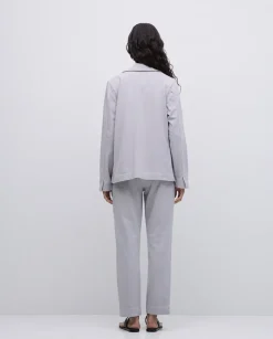Americana cuello solapa gris