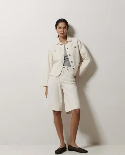 Bermudas denim crudo