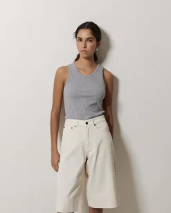 Bermudas denim crudo