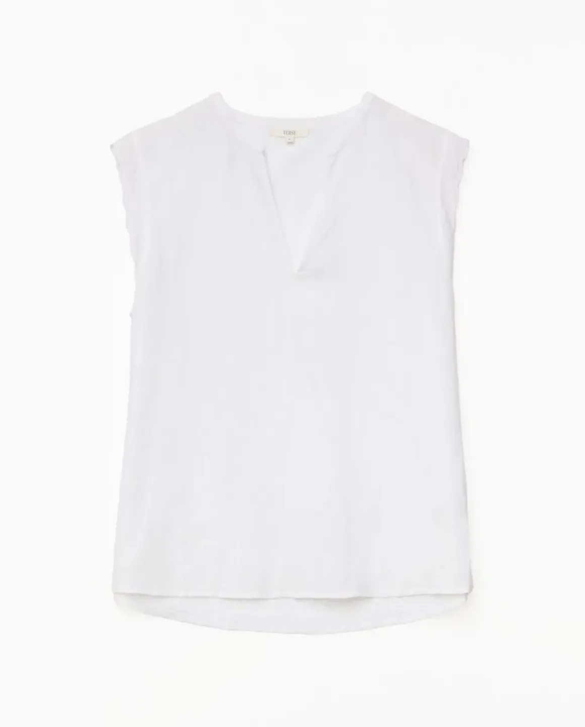 Blusa bimateria ondas blanco