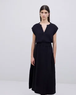 Blusa doble gasa algodón negro