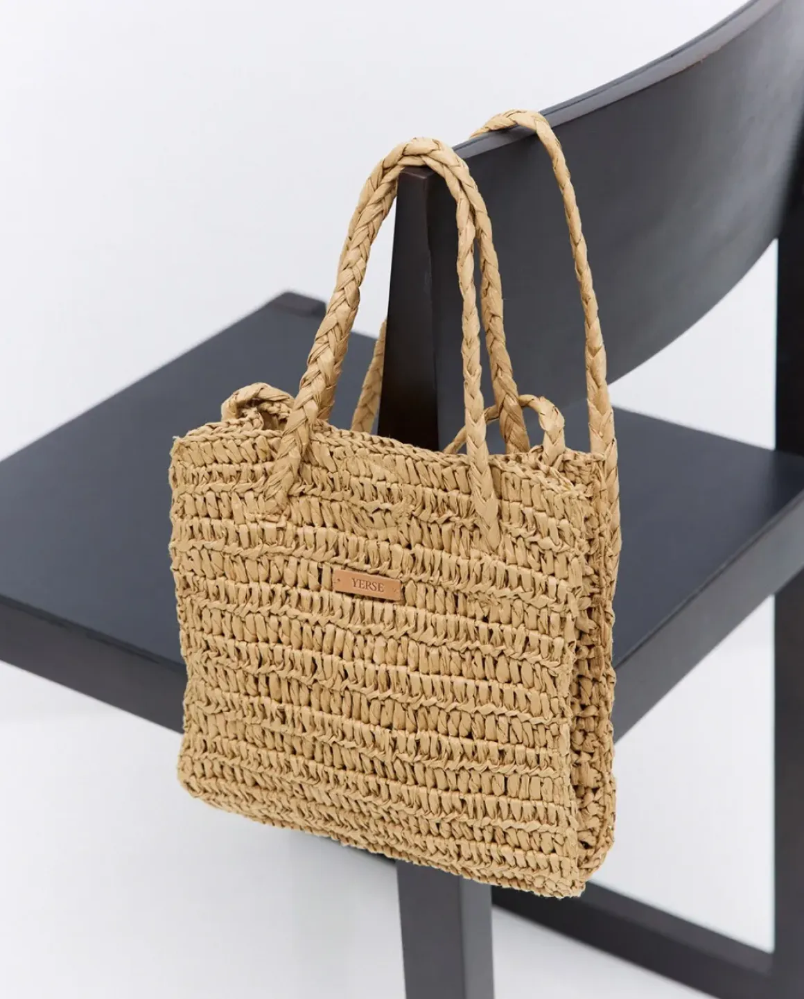 Bolso bandolera Rafia natural