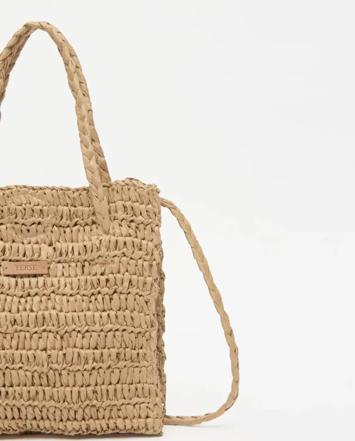 Bolso bandolera Rafia natural