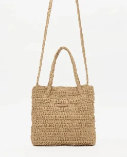 Bolso bandolera Rafia natural