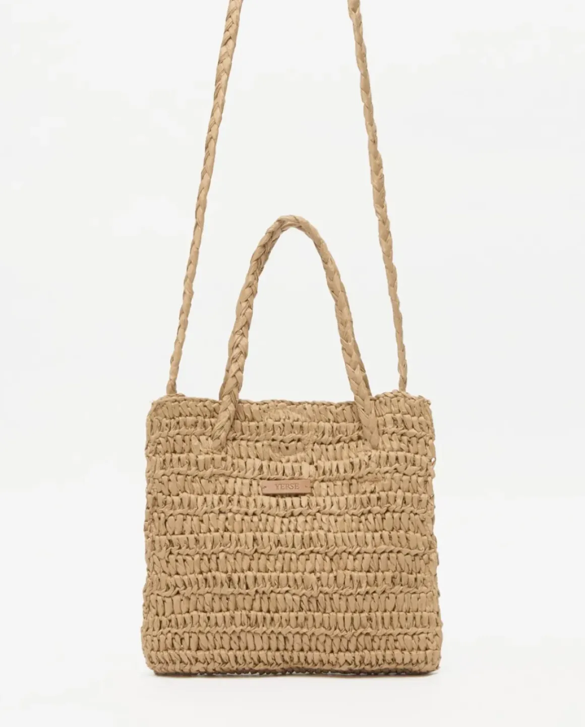 Bolso bandolera Rafia natural