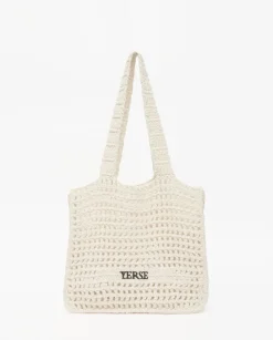 Bolso handmade macramé crudo