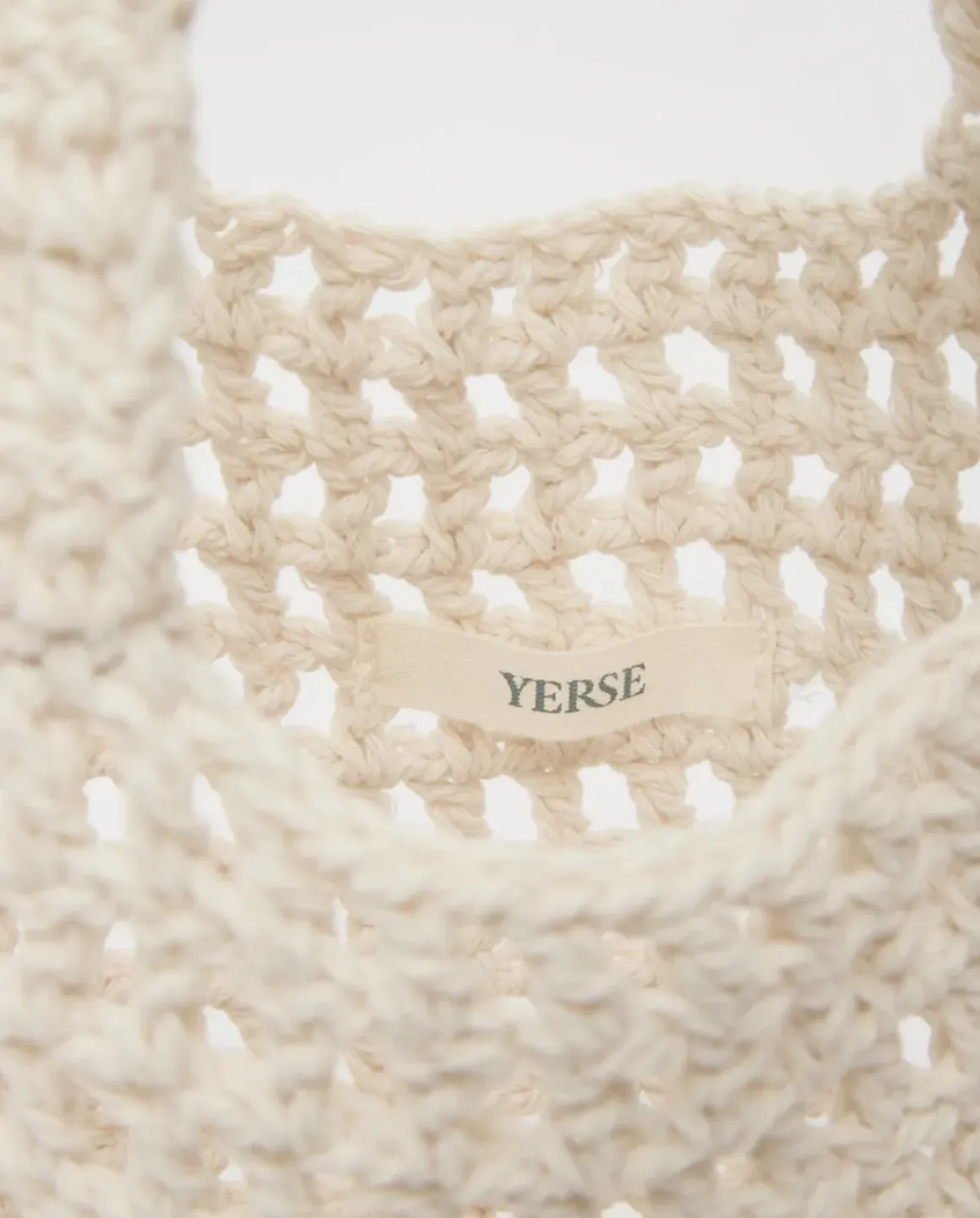 Bolso handmade macramé crudo