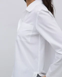 Camisa popelín algodón orgánico blanco