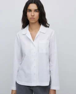 Camisa popelín algodón orgánico blanco