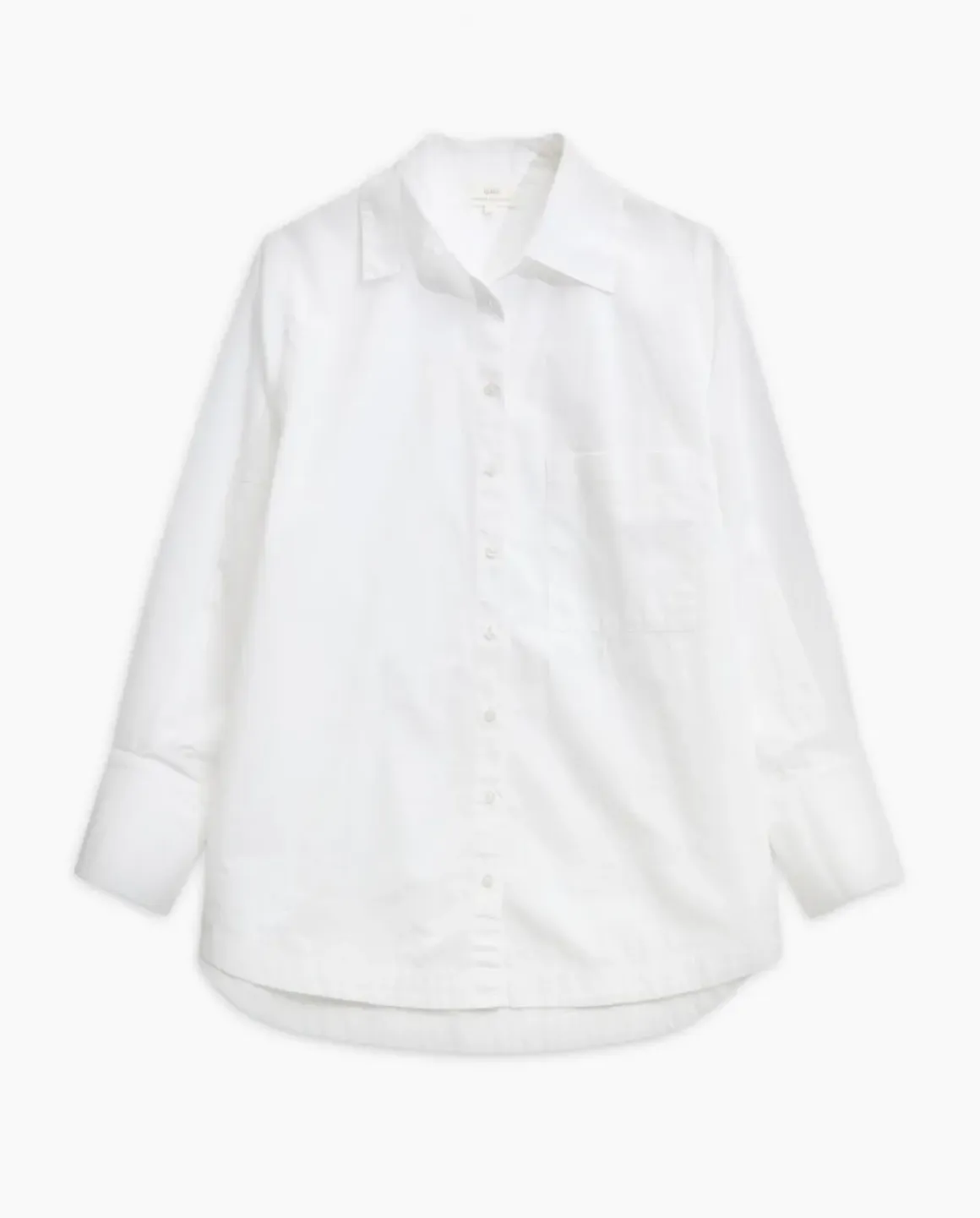 Camisa popelín lisa blanco
