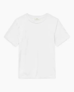 Camiseta básica cuello redondo blanco