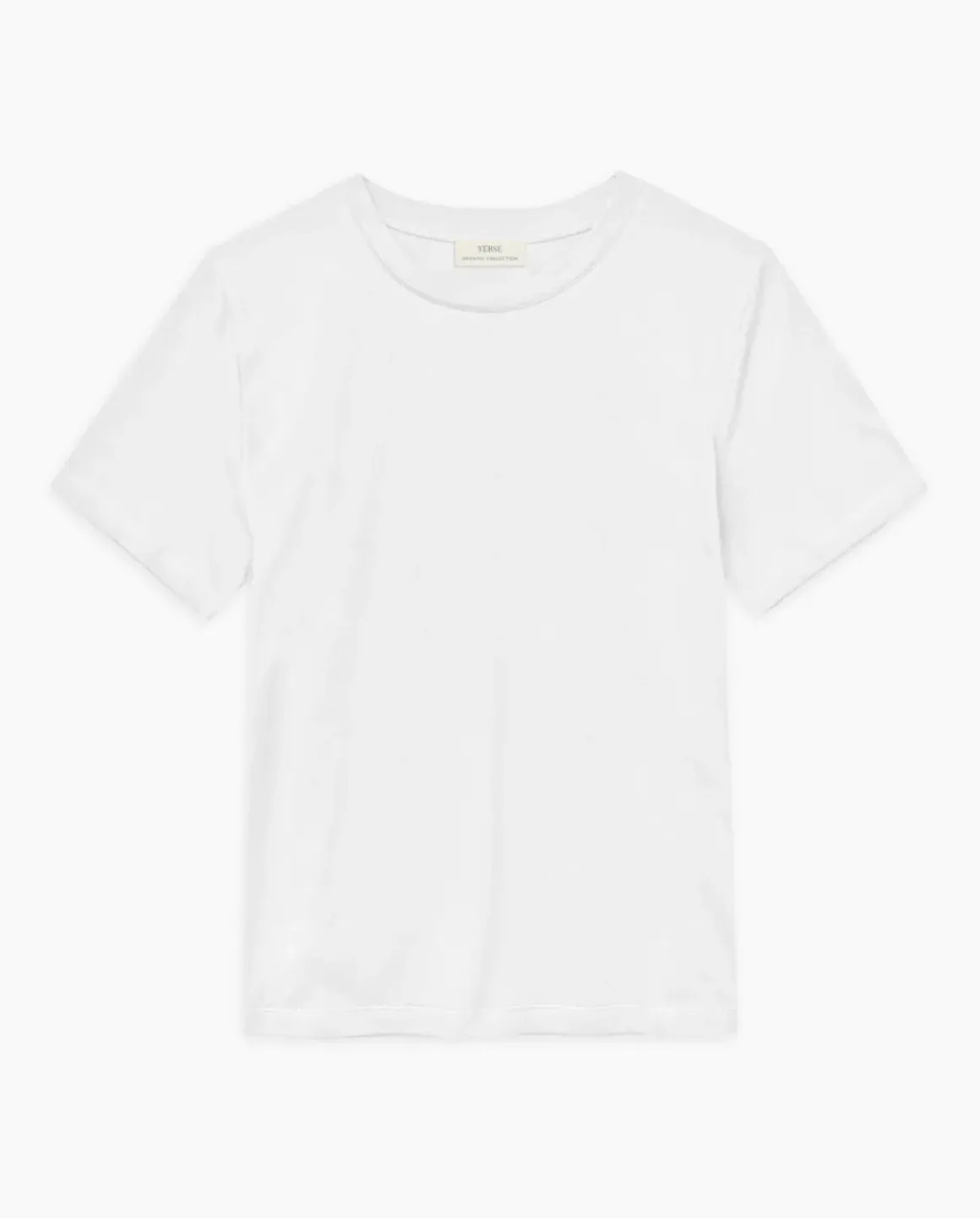 Camiseta básica cuello redondo blanco