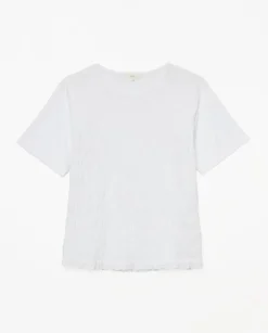 Camiseta detalle fruncidos blanco