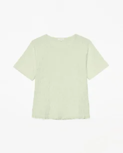 Camiseta detalle fruncidos verde aguamarina