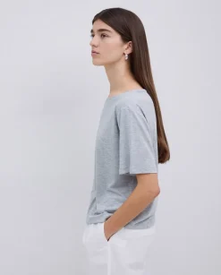 Camiseta holgada modal gris