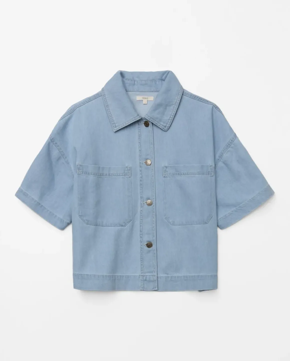 Chaqueta denim tencel azul