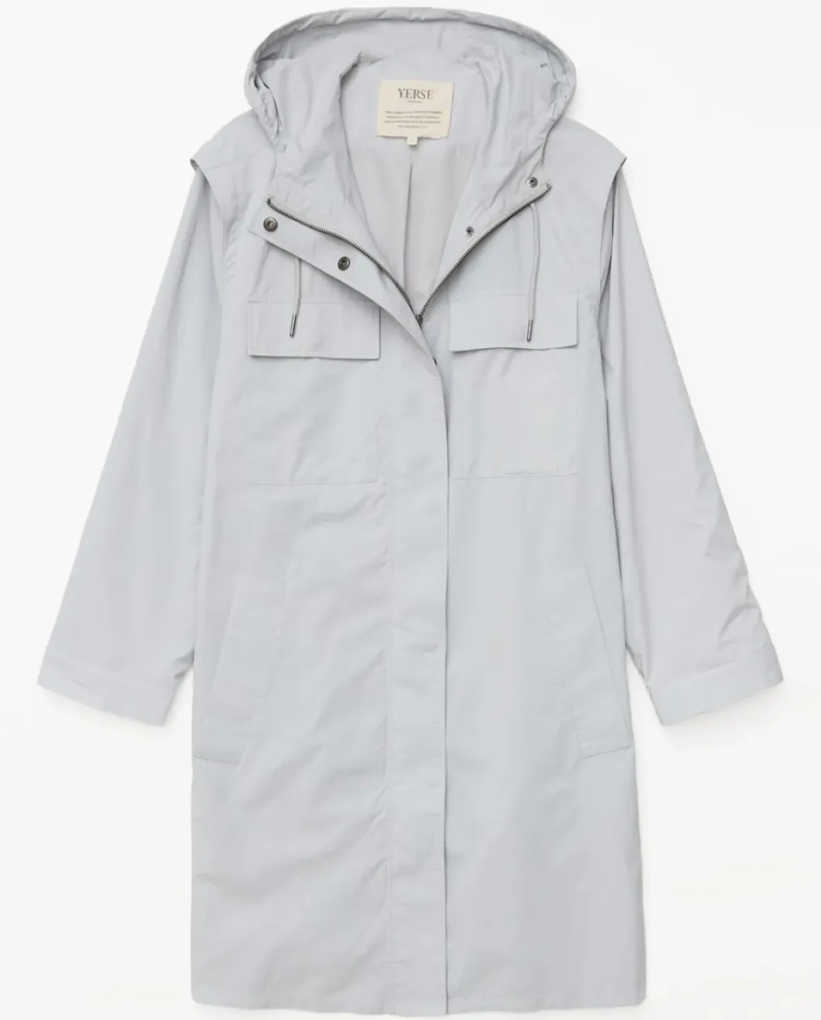 Chaqueta water repellent capucha gris