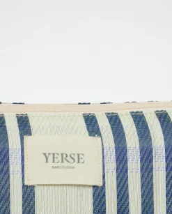 Clutch de rayas azul