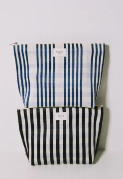 Clutch de rayas azul