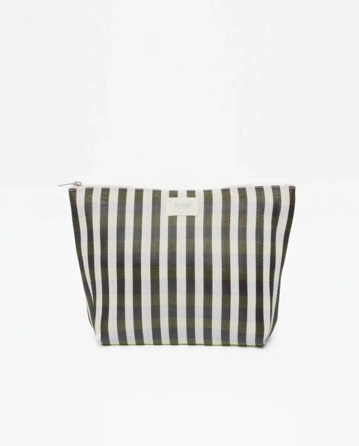 Clutch rayas negro