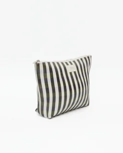 Clutch rayas negro