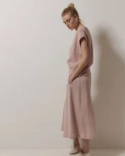 Falda muselina rosa