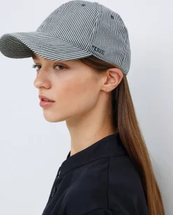 Gorra ajustable rayas gris