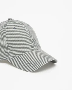 Gorra ajustable rayas gris