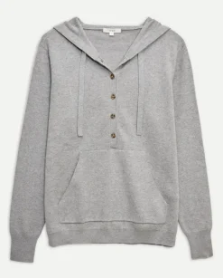Jersey algodón orgánico capucha gris