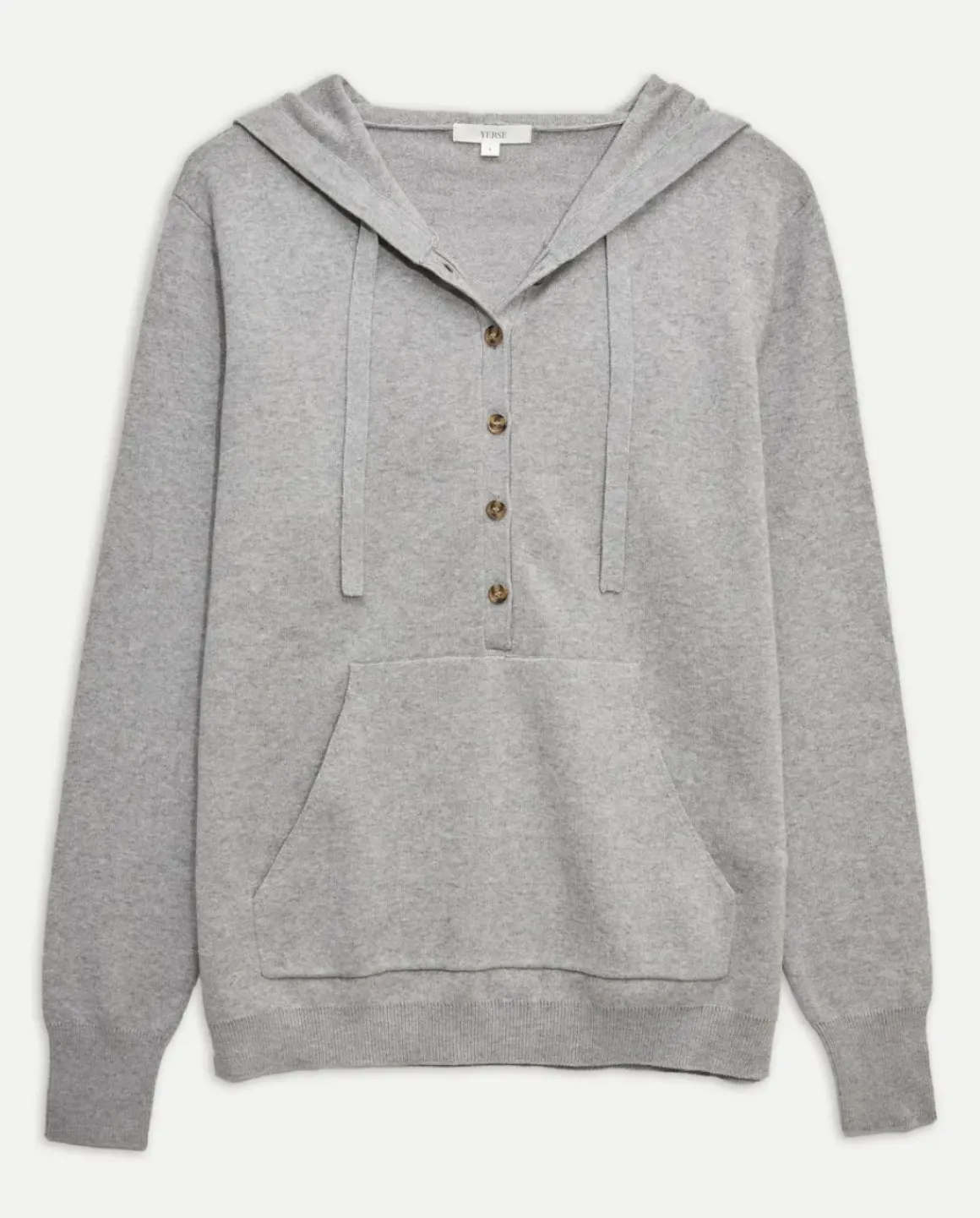 Jersey algodón orgánico capucha gris