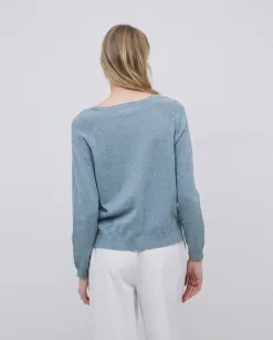 Jersey 100% algodón orgánico pico gris verdoso