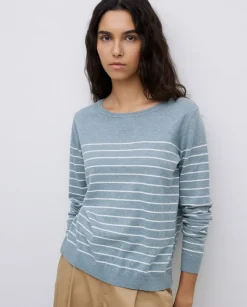 Jersey básico rayas gris verdoso