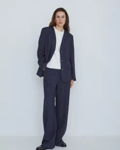 Jersey con cashmere manga 3/4 crudo