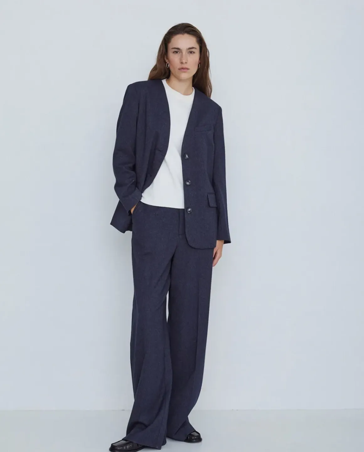 Jersey con cashmere manga 3/4 crudo