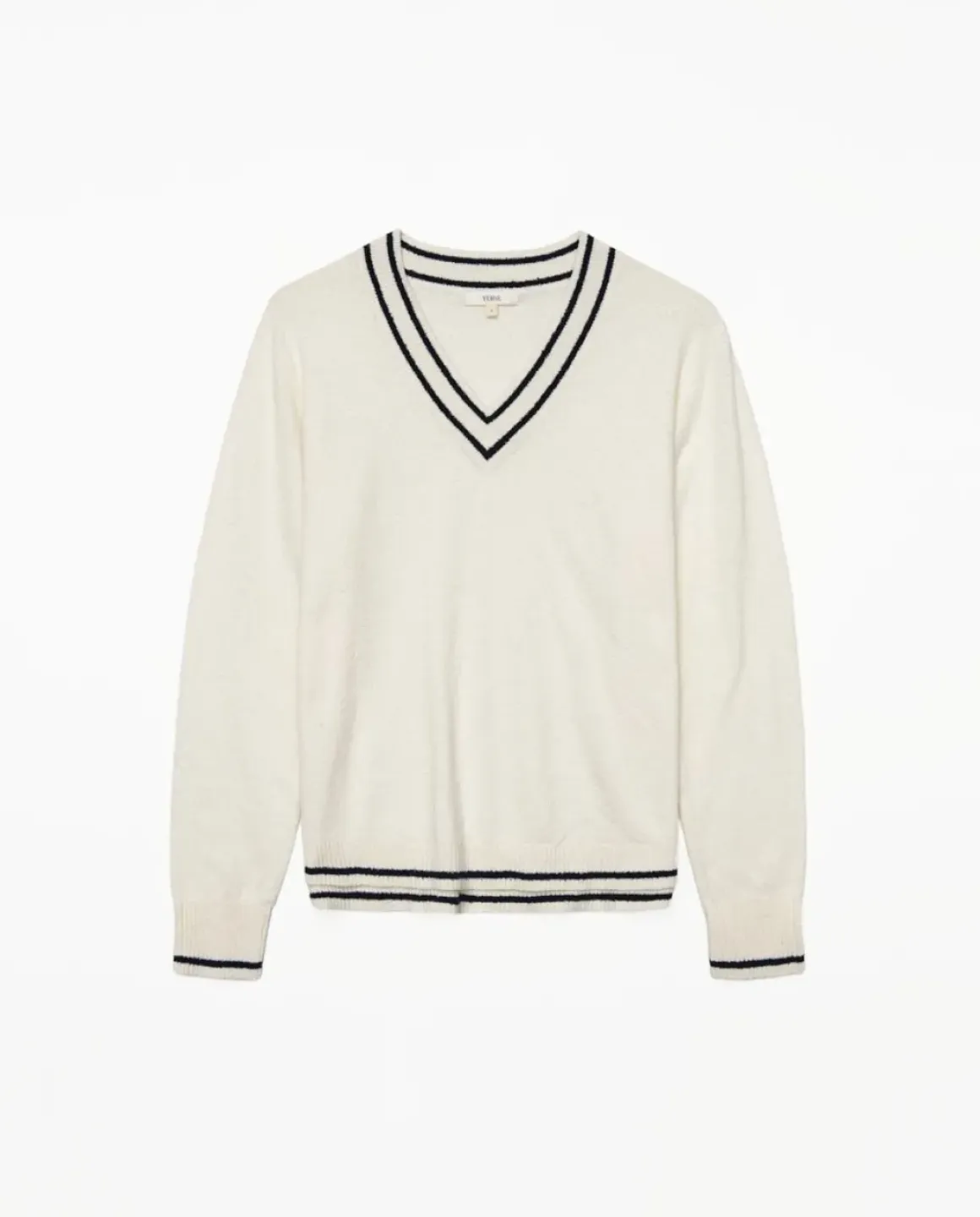 Jersey cuello pico crudo