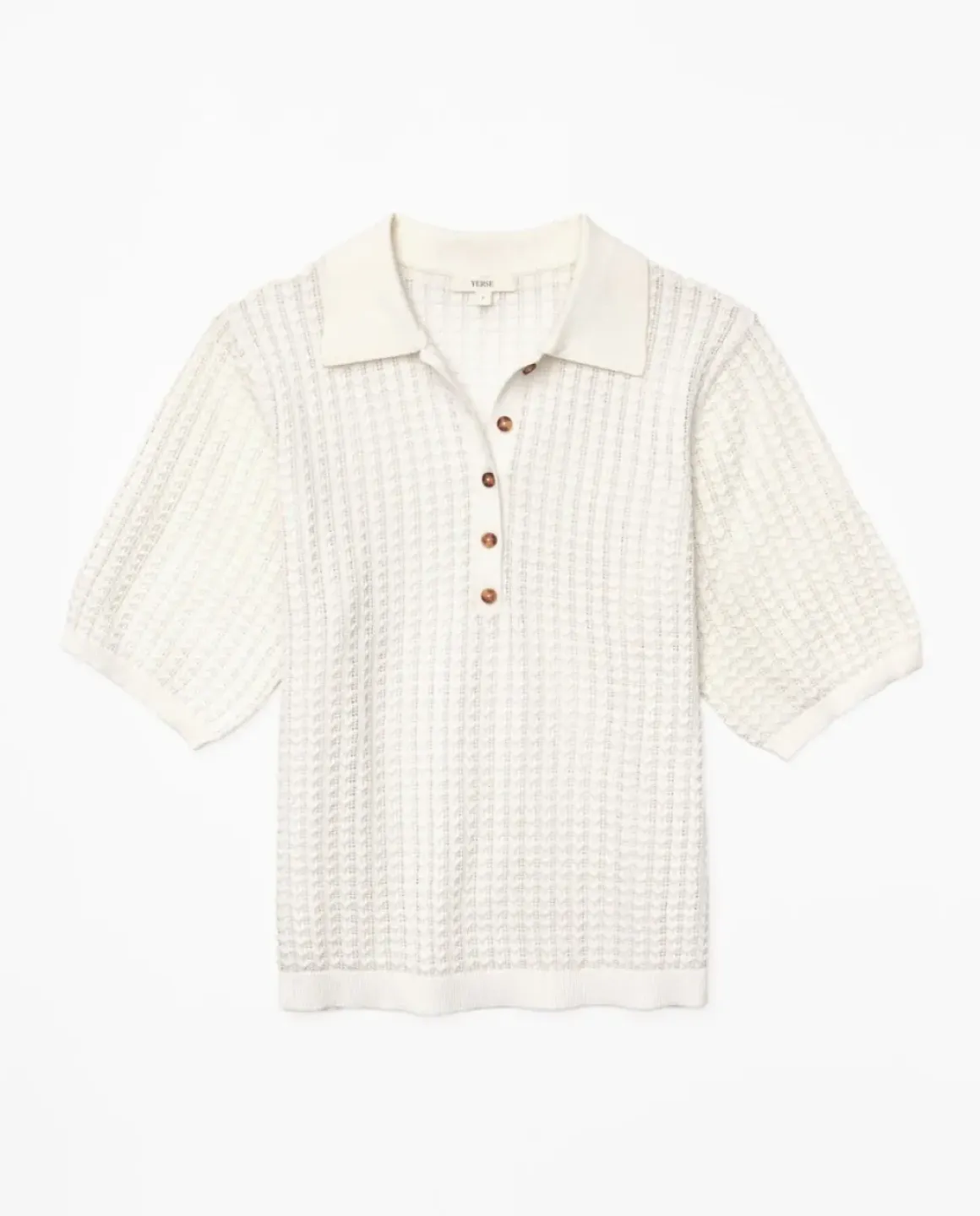 Jersey punto calado blanco