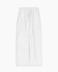 Pantalones balloon fit 100% algodón blanco