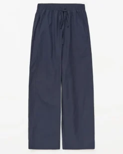 Pantalones balloon fit 100% algodón azul oscuro