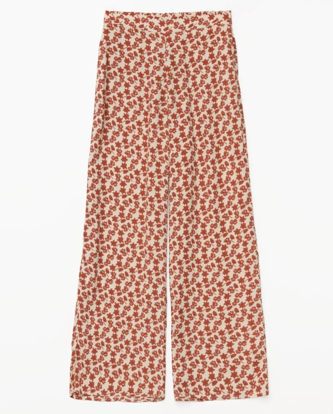 Pantalones cropped terracota