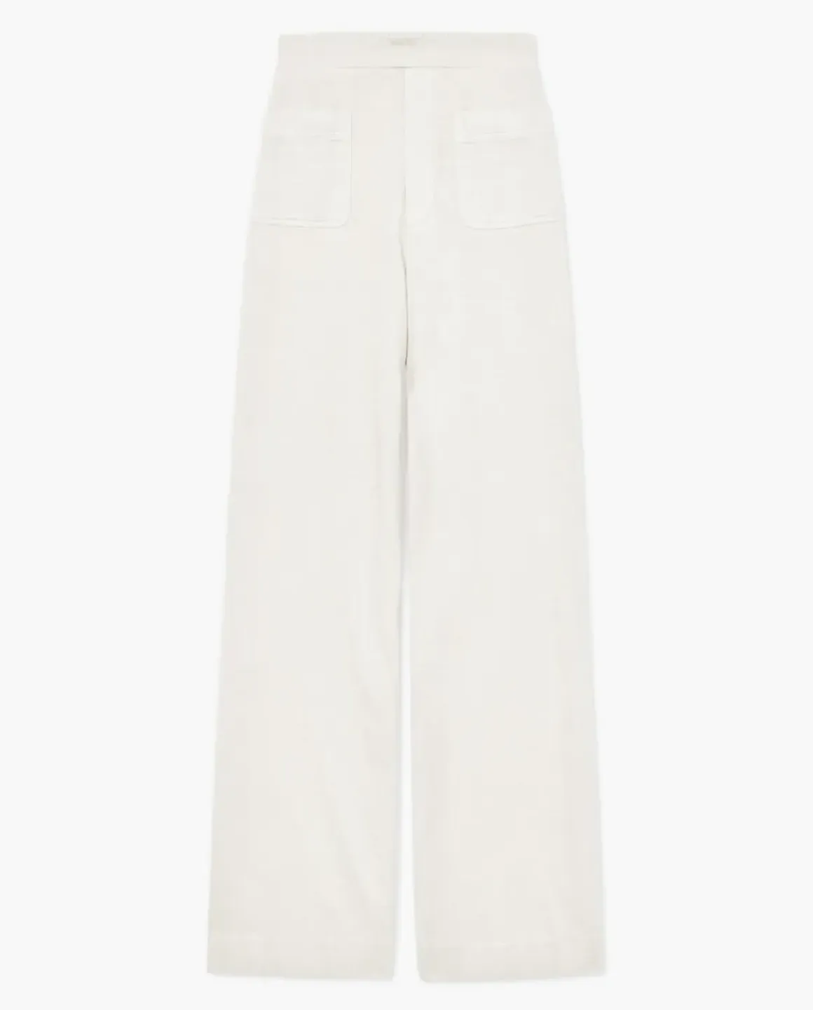 Pantalones de punto algodón crudo