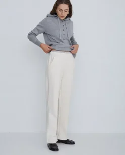 Pantalones de punto crudo