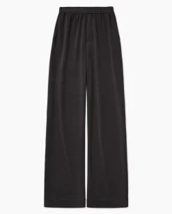 Pantalones punto fluidos negro