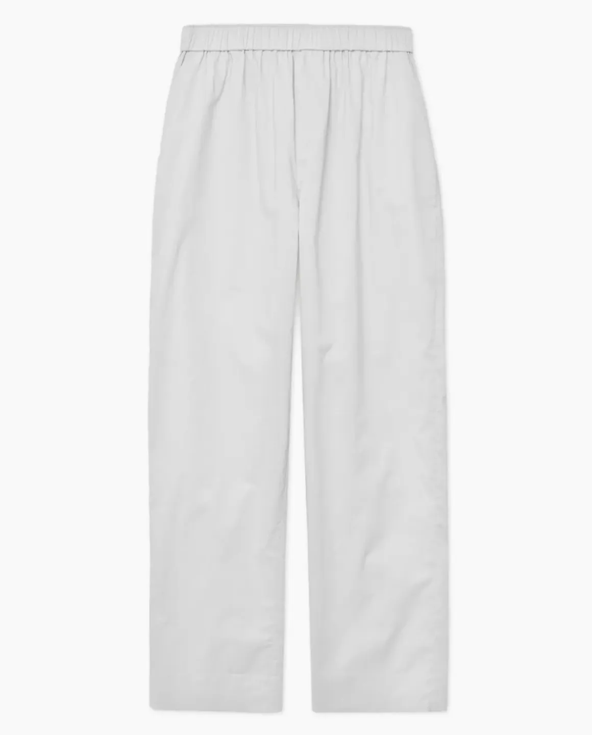Pantalones rectos popelín gris