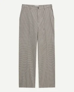Pantalones wide leg gris claro