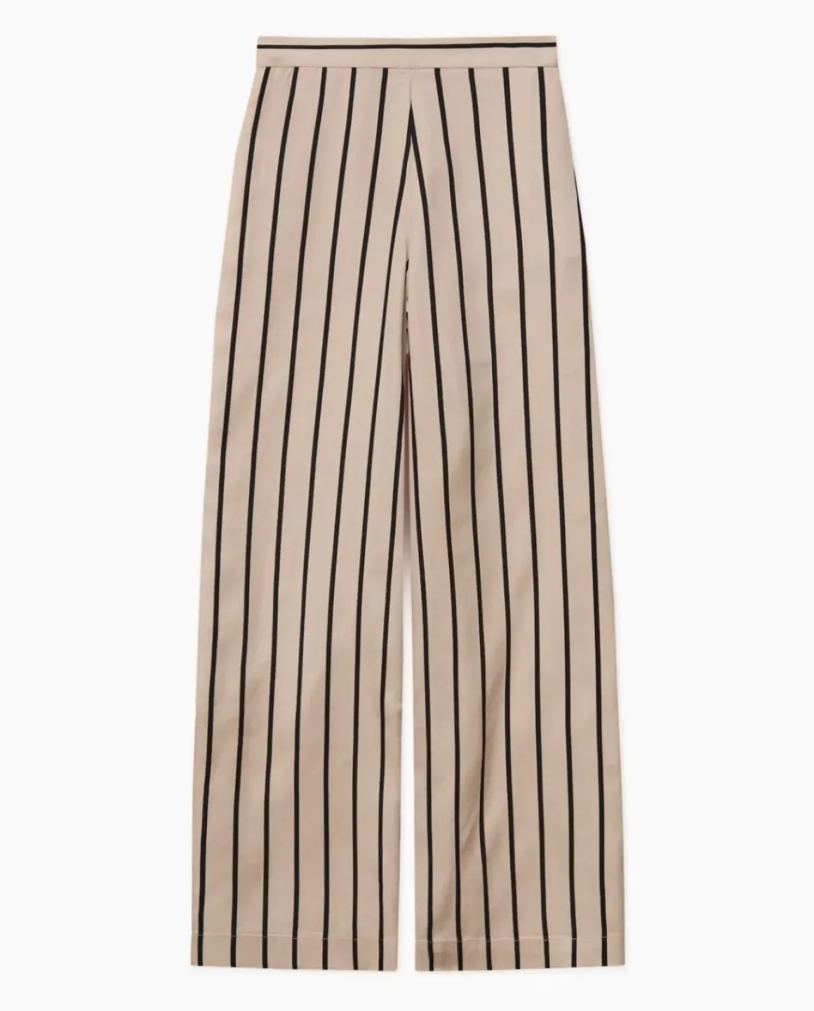 Pantalones wide leg tencel crudo