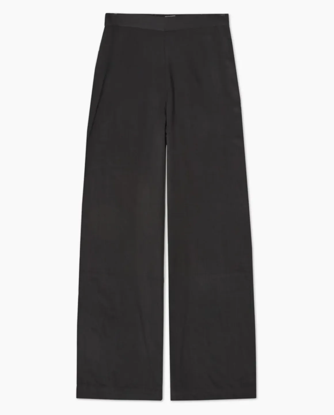 Pantalones wide leg tencel negro