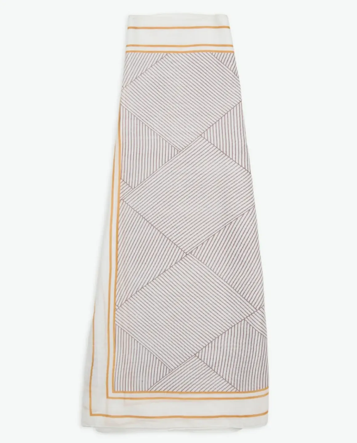 Pareo estampado geométrico blanco roto