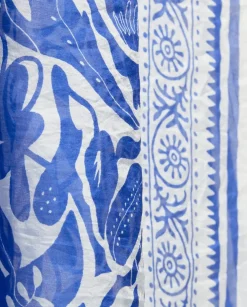 Pañuelo seda azul
