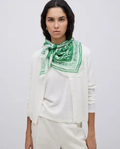 Pañuelo Seda verde