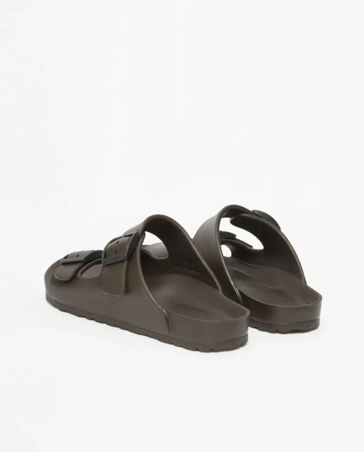 Sandalias hebillas caucho chocolate